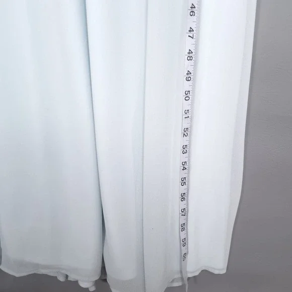 Show Me Your Mumu New Maxi Dress SMALL Jenn Icy Blue Chiffon Bridesmaids Wedding